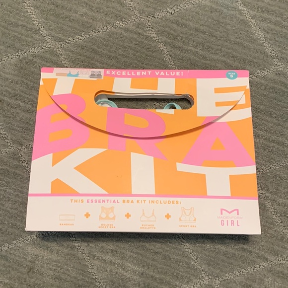 NEW Maidenform Girl Bra Kit sz Small 6/6x - 4 Bra styles - Picture 2 of 6